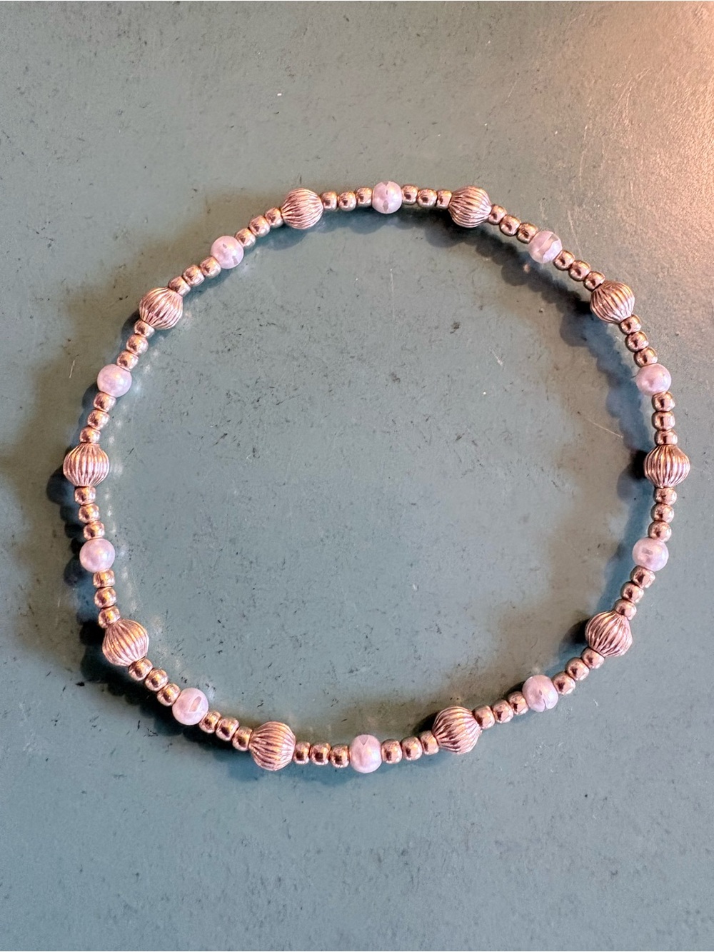 Enewton Women’s Graduated Pearl & Textured Gold Beaded Bracelet
